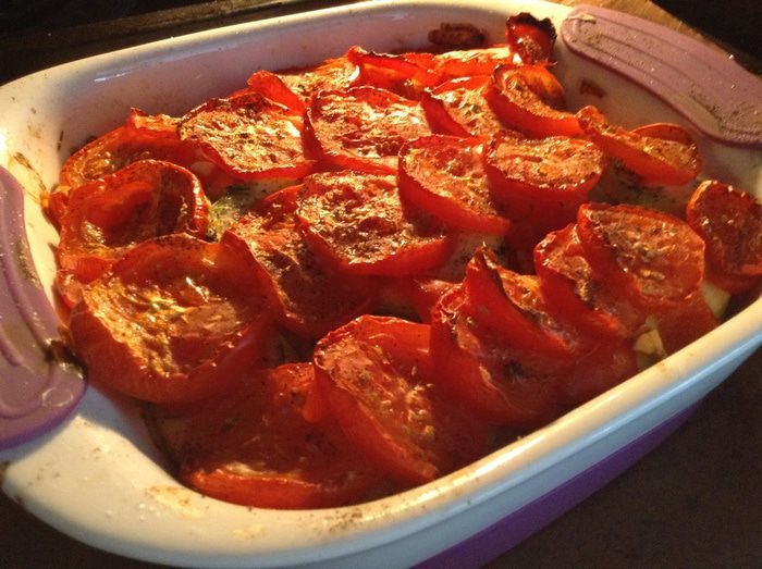 Овощи, запеченные в духовке