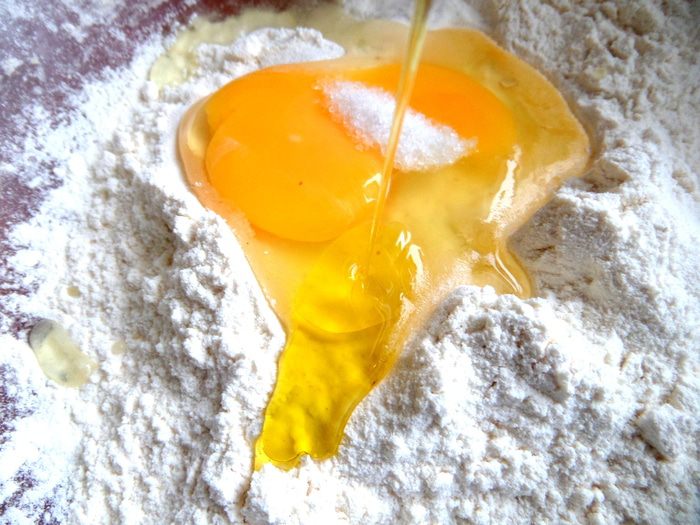 Шпинатно-сырные равиоли