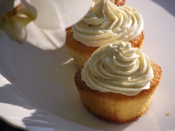 Капкейки с творожным кремом