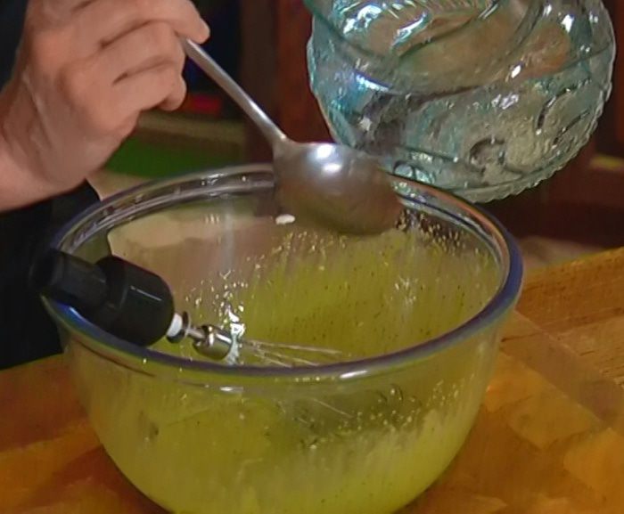 Бисквит на зеленом чае 