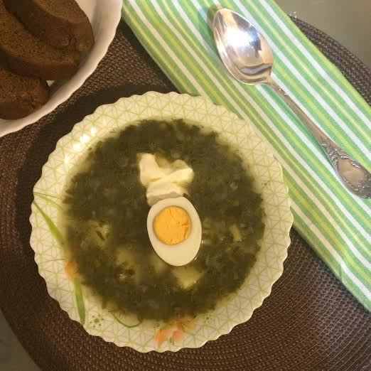 Зеленый борщ