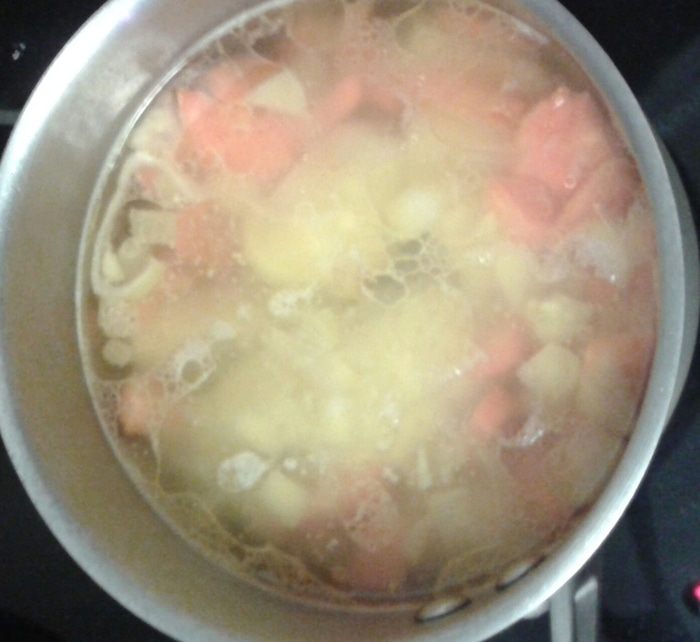 Овощной суп-пюре с грибами