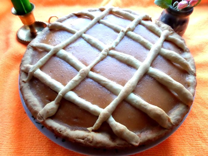 Банановый пирог на песочной основе