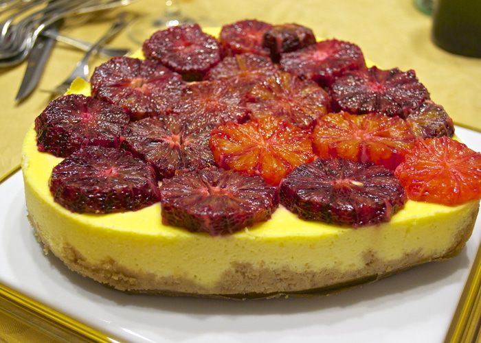 Чизкейк на рикотте с апельсинами