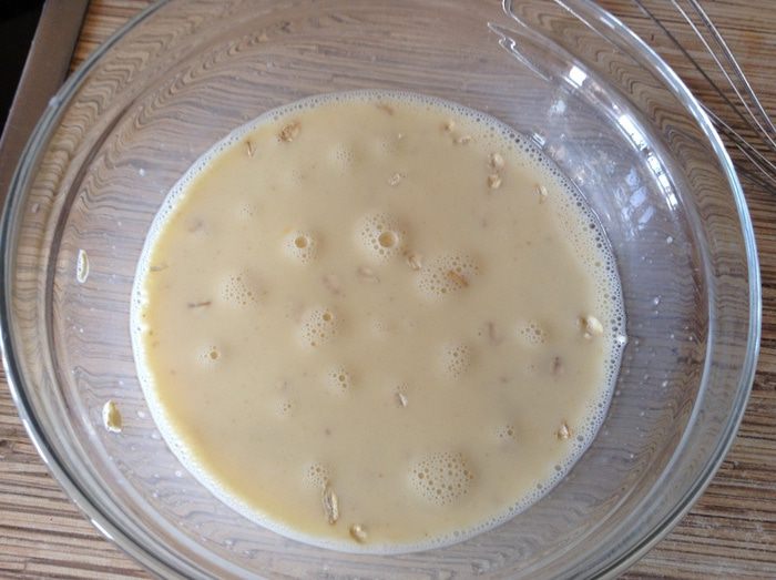 Яблочные оладьи с овсянкой
