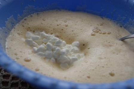 Тарт с зерненым творогом и медом