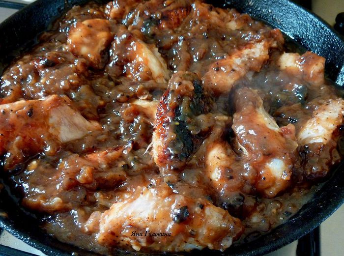 Крылышки в коле 