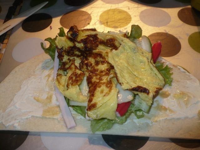 Лепешки с салатиком