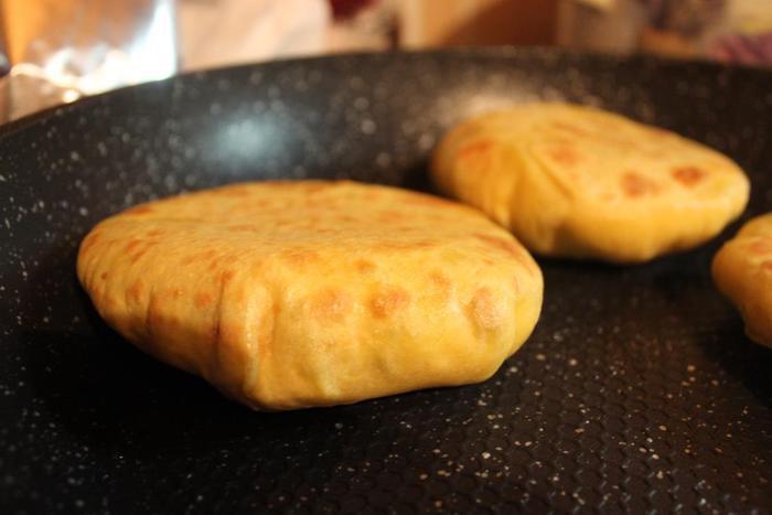 Тыквенные лепешки с начинкой