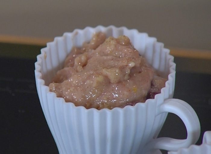 Миндальные маффины с вишней 