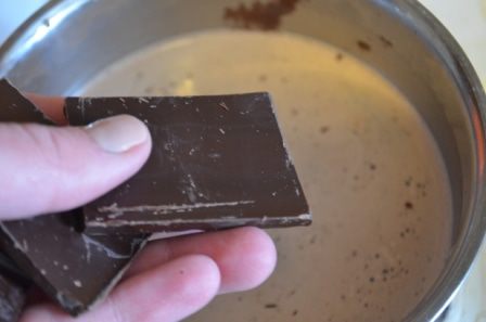 Песочный торт с шоколадным пудинговым кремом