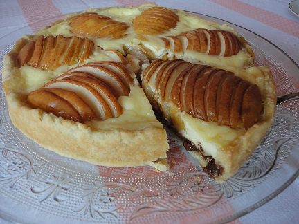 Грушевый пирог с шоколадом