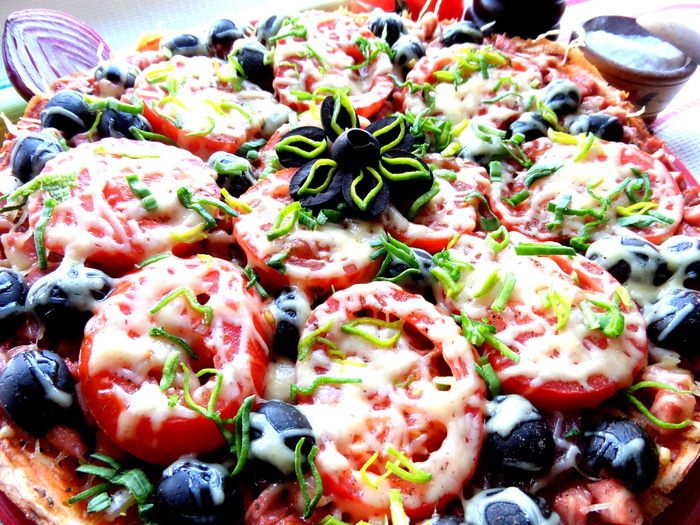 Пицца, приготовленная без духовки