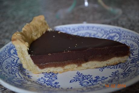 Шоколадно-карамельный тарт