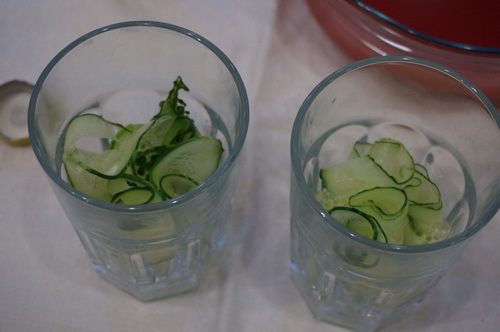 Летний томатно-огуречный коктейль