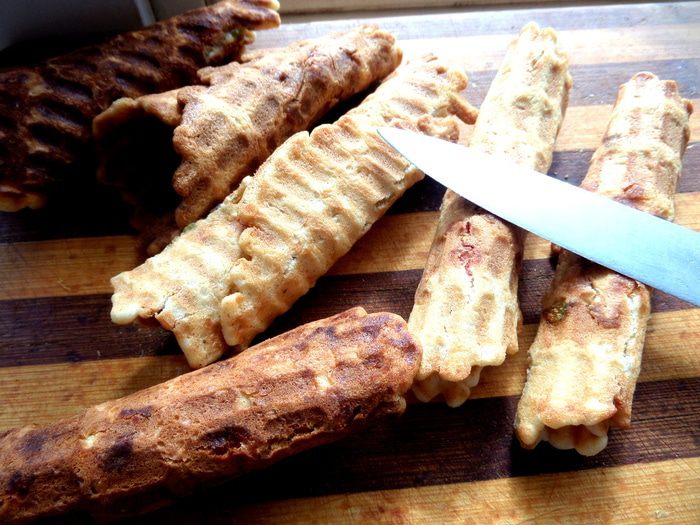 Хрустящие вафли с цукатами