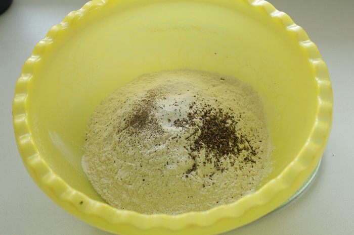 Мясо с грибами и сырными сконами