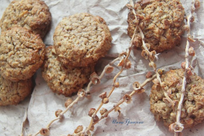 Овсяное печенье с миндалем (постное)