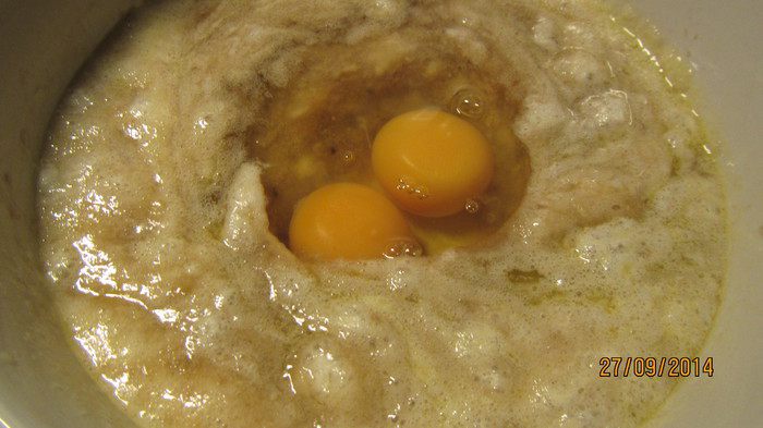 Бананово-медовый кекс с цельнозерновой мукой