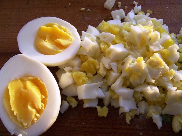 Окрошка на кефире - легкий холодный суп