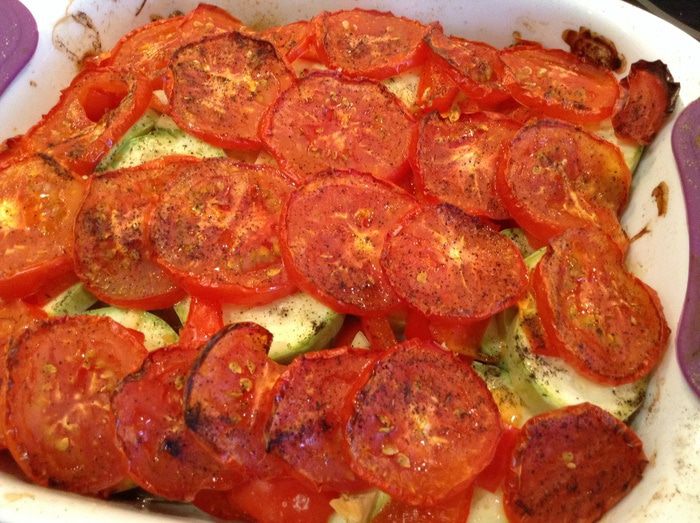 Овощи, запеченные в духовке