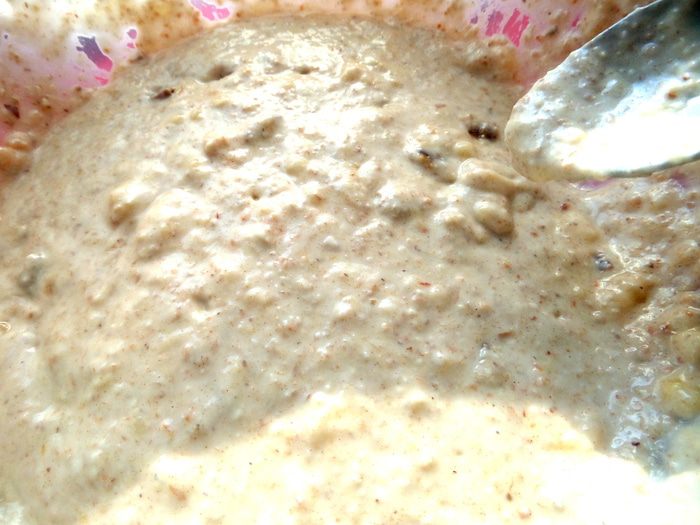 Оладушки с финиками и бананами (постные)