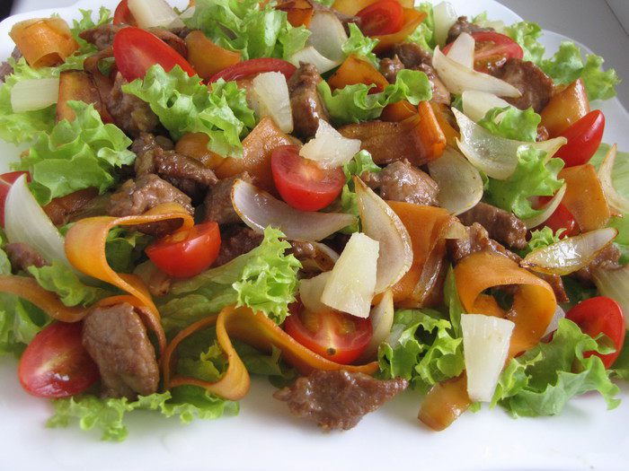 Салат со свининой &amp;quot;Терияки&amp;quot;