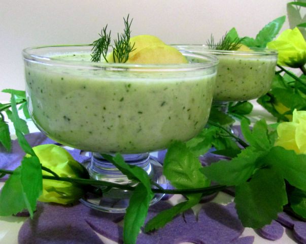 Холодный суп-пюре &amp;quot;Зеленый микс&amp;quot;