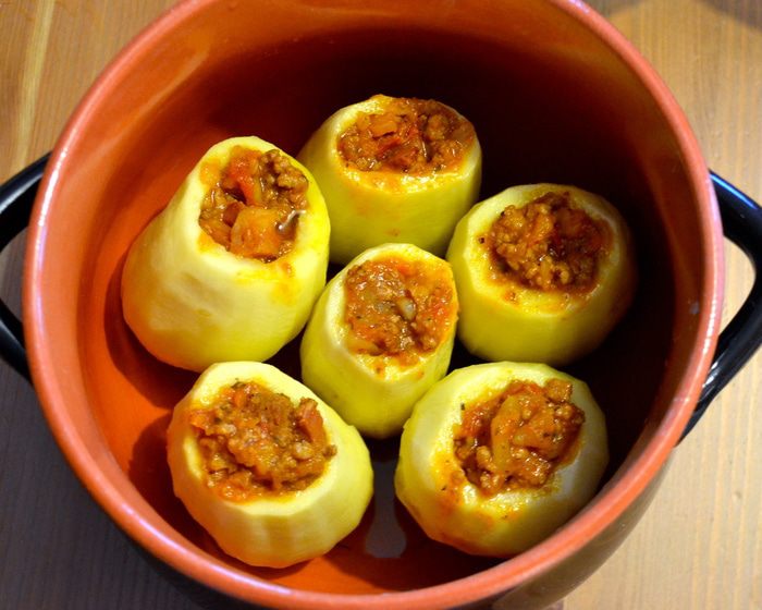 Запеченный фаршированный картофель от бабушки Франки 