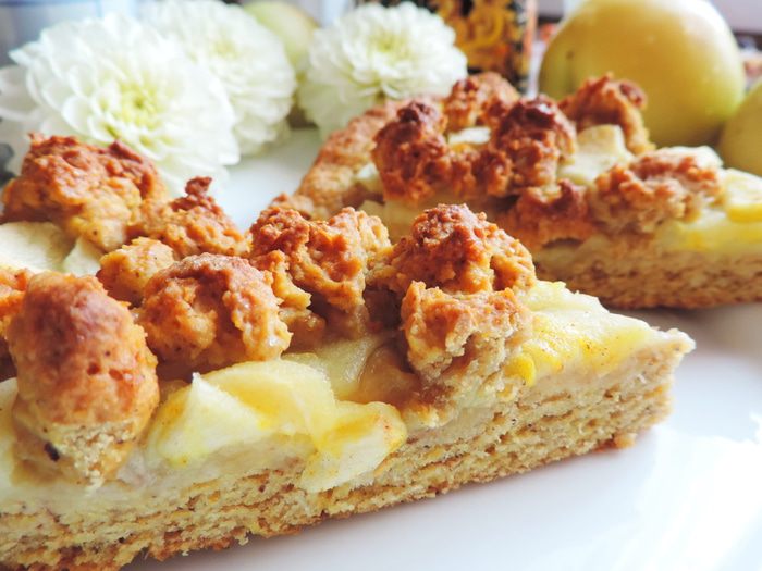 Тыквенный пирог с яблоками