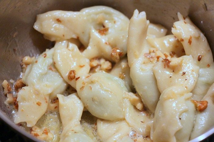 Карамелли с рикоттой, шпинатом и пармезаном