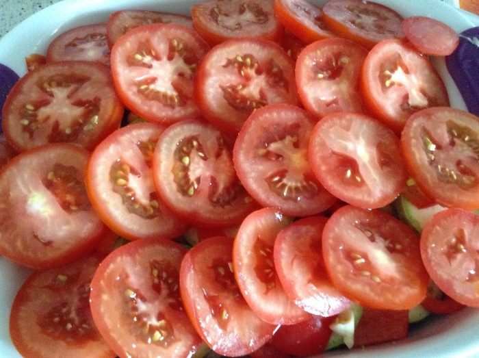 Овощи, запеченные в духовке