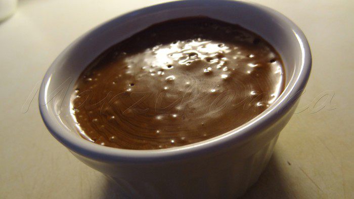 Шоколадный велюровый мусс (Voluptueuse mousse au chocolat)