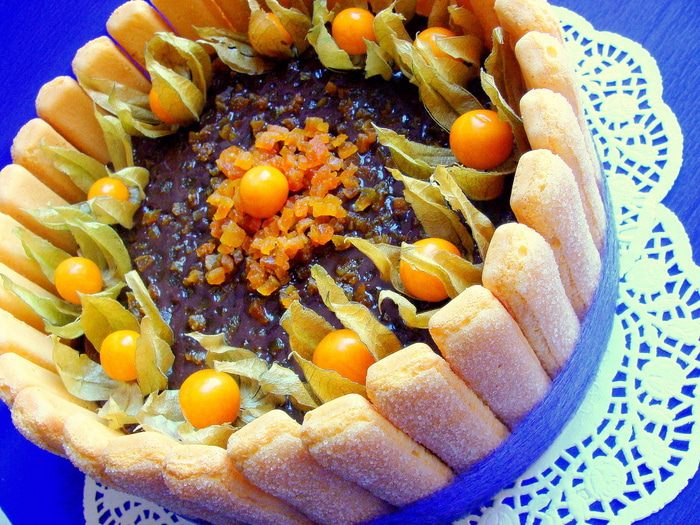 Тирамису торт-мусс &amp;quot;Физалисовая поляна&amp;quot;