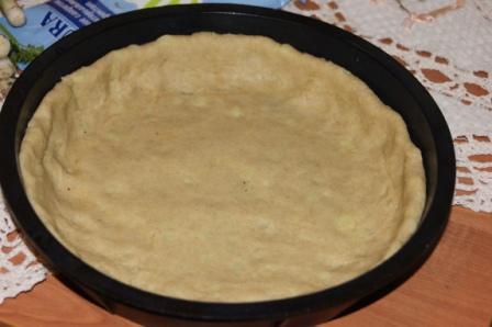 Осенний пирог с лисичками на картофельном тесте