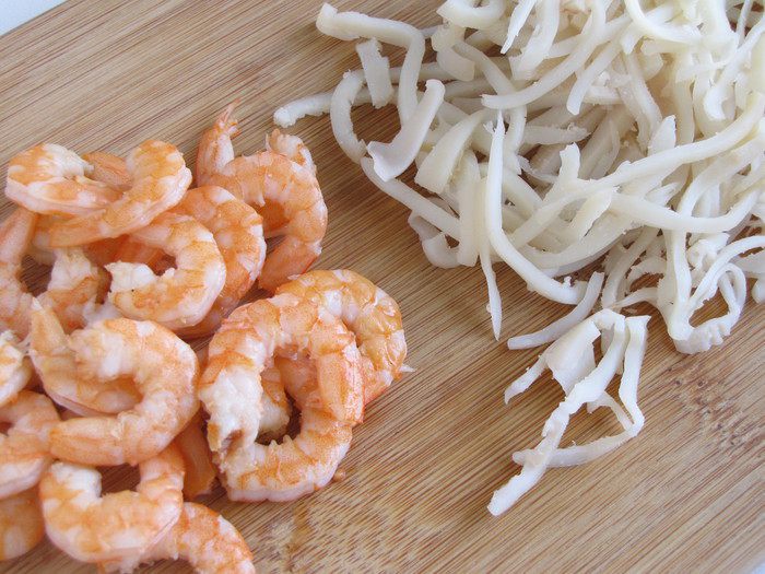 Корзиночки с морепродуктами