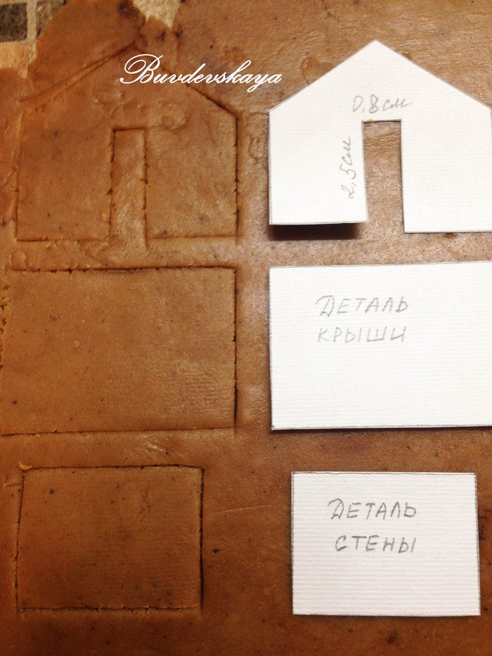 Пряничный домик на кружку