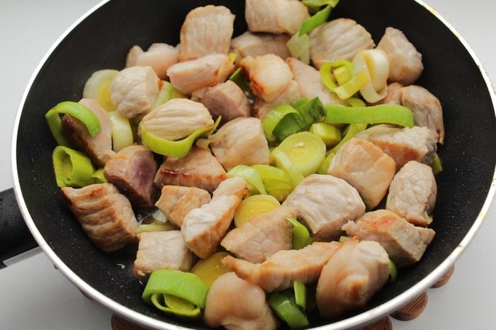 Тыква с мясным рагу