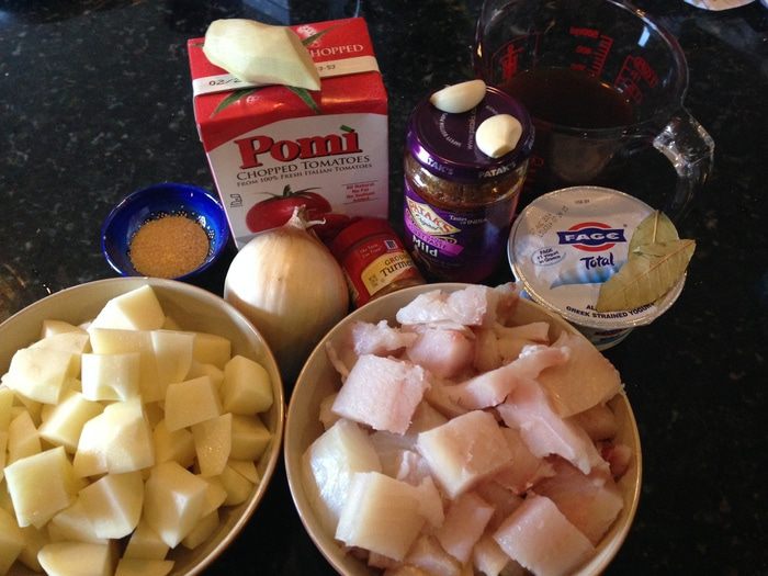 Простое рыбное карри