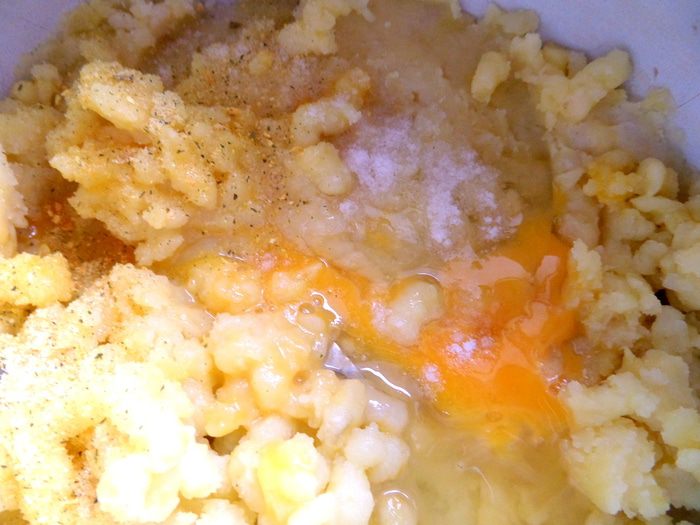 Картофельные зразы с печенью