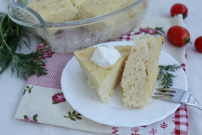 Запеканка с кускусом и сыром