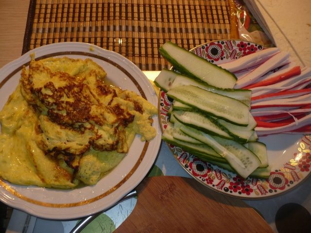 Лепешки с салатиком