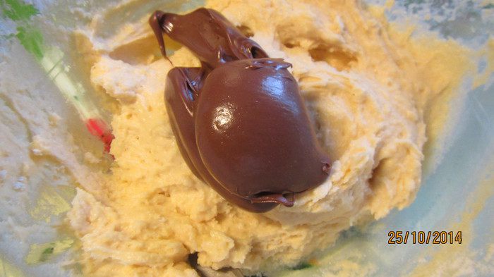 Немецкий мраморный кекс с шоколадной пастой