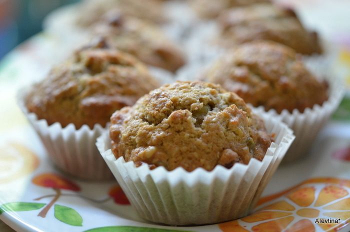 Банановые кексы с орехами