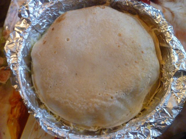 Блинный пирог с мясом 