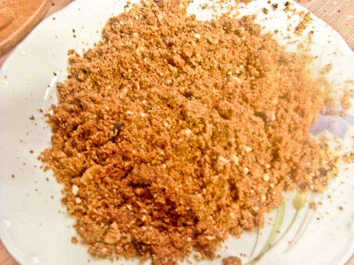 Семифреддо с фундучным пралине и карамелью 