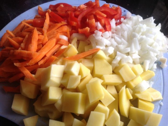 Аджапсандали с картошкой