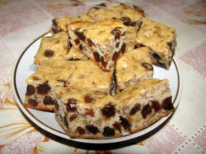 Виноградно-ореховая коврижка