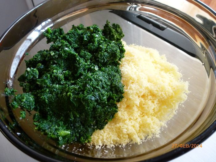 Пирог из каннеллони с мясом и шпинатом