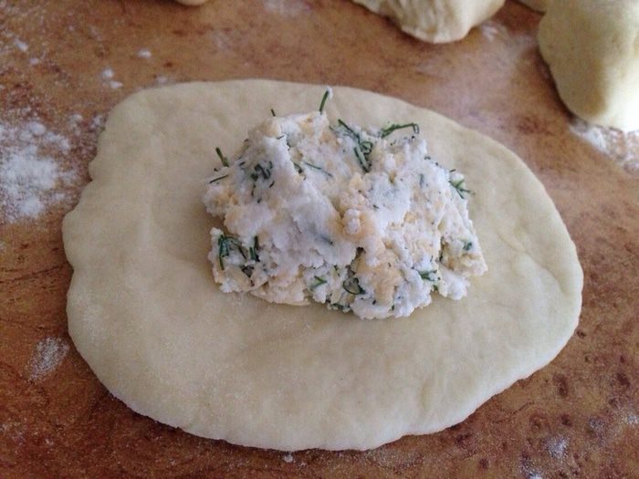 Пирожки с сыром и зеленью &amp;quot;Лодочки&amp;quot; 